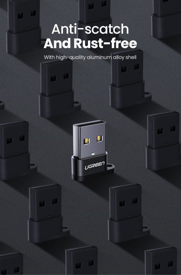 UGREEN 50568 USB-C 3.1 Female to USB-A 2.0 Male Adapter - Image 9