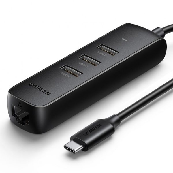 UGREEN 50627 USB-C to USB-A 3-Port Hub with RJ45 Gigabit Ethernet - Image 2