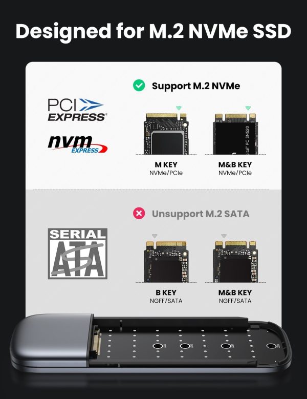 UGREEN 60354 Enclosure for M.2 PCI-E NVME SSD - Image 2