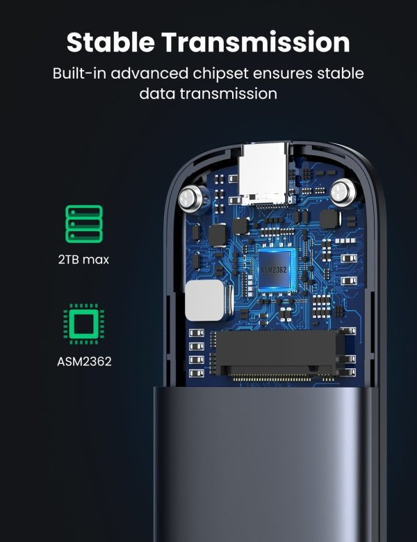 UGREEN 60354 Enclosure for M.2 PCI-E NVME SSD - Image 3