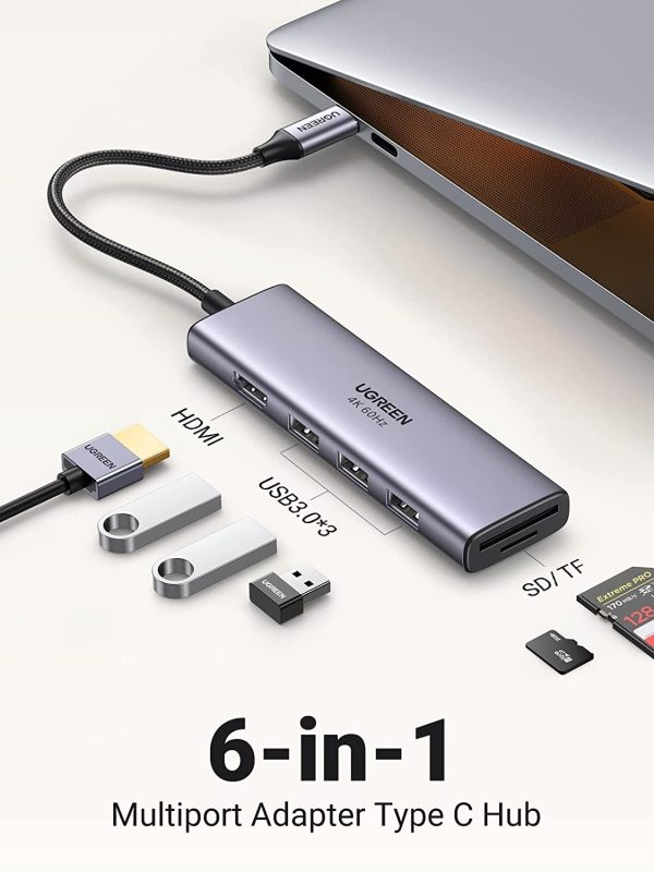 UGREEN 60383 Premium 6-in-1 USB-C Hub - Image 2