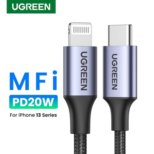 UGREEN 60759 USB-C to iPhone 8-pin Fast-Charging Cable 1M - Image 3