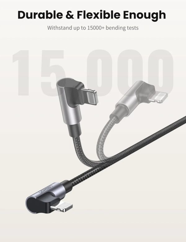UGREEN 60765 90 Degree USB-C to iPhone 8-pin Cable 2M - Image 5