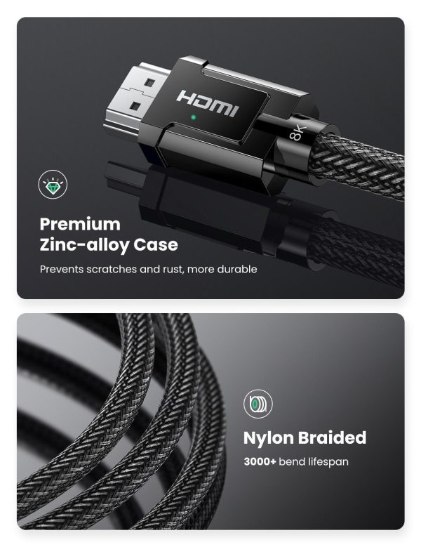 UGREEN 80602 8K HDMI 2.1 Cable 3M - Image 2