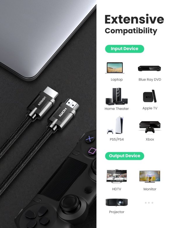 UGREEN 80602 8K HDMI 2.1 Cable 3M - Image 4