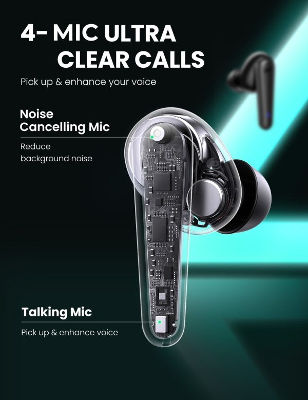 UGREEN 80650 T1 Wireless Earbuds White - Image 6