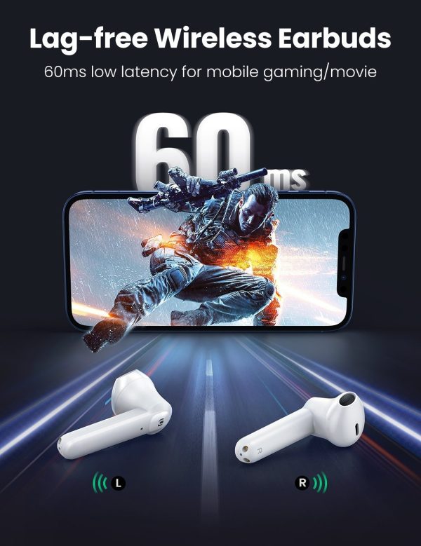 UGREEN 80652 T2 Wireless Earbuds White - Image 2