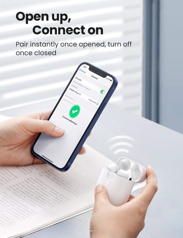 UGREEN 80652 T2 Wireless Earbuds White - Image 4