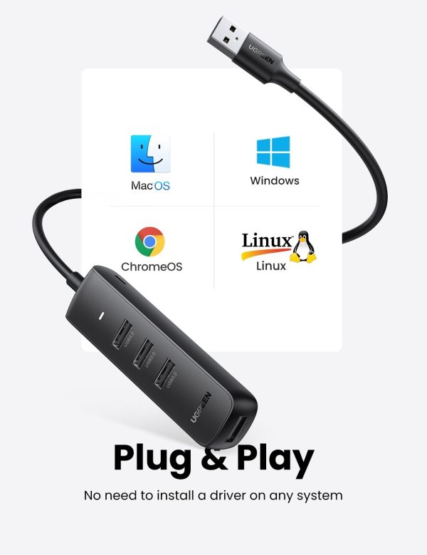UGREEN 80657 USB 3.0 4-Port Hub - Image 2