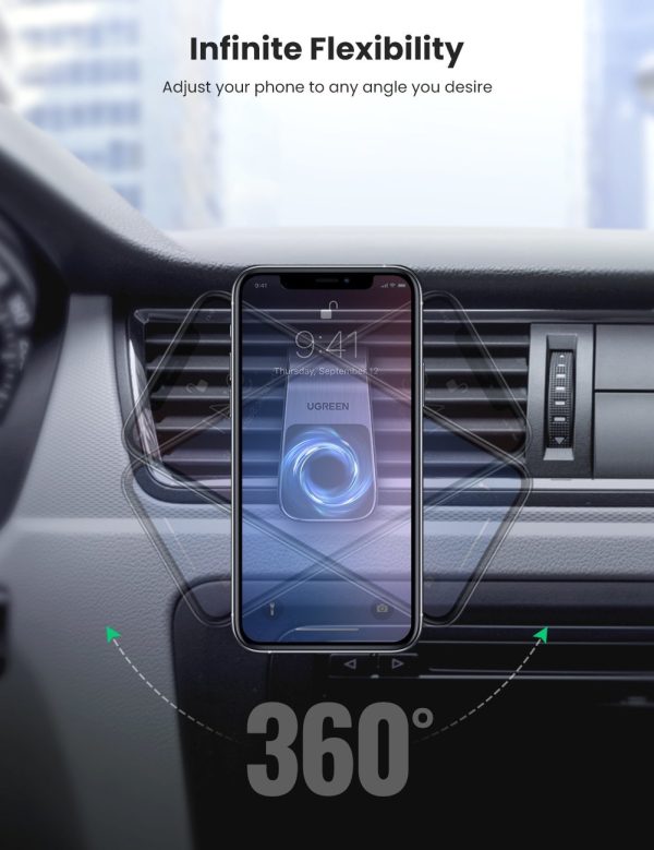 UGREEN 80712 Magnetic Air Vent Car Holder - Image 6