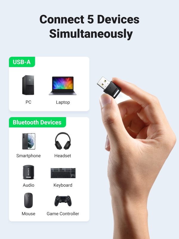 UGREEN 80890 Bluetooth 5.0 USB Adapter - Image 6