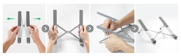 UGREEN 90312 Foldable Laptop Stand (Space Gray) - Image 3
