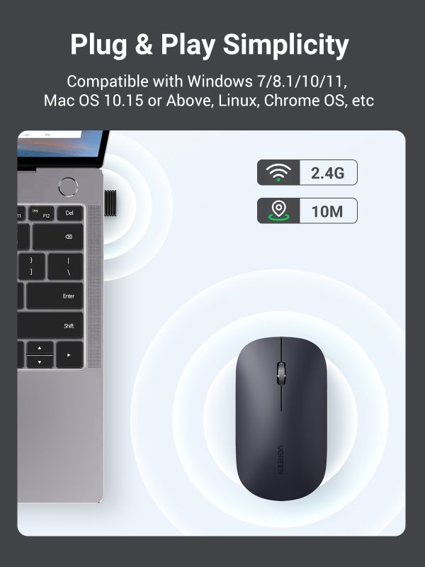 UGREEN 90372 Slim 2.4G Wireless Mouse - Image 5