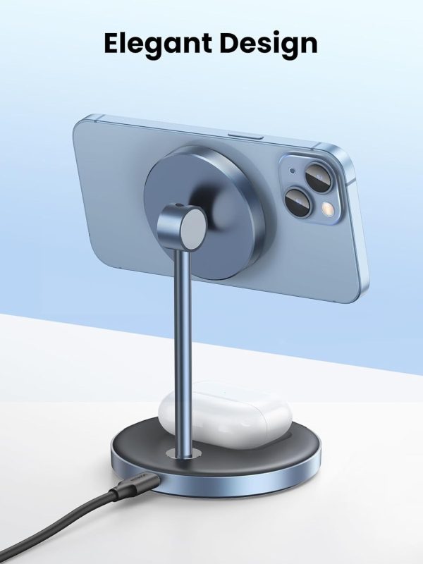 UGREEN 90668 2-in-1 Magnetic Wireless Charging Station - Image 3