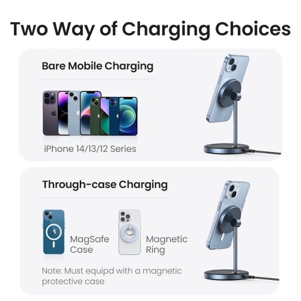 UGREEN 90668 2-in-1 Magnetic Wireless Charging Station - Image 7
