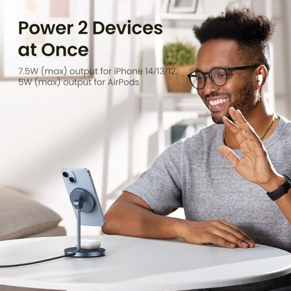 UGREEN 90668 2-in-1 Magnetic Wireless Charging Station - Image 12