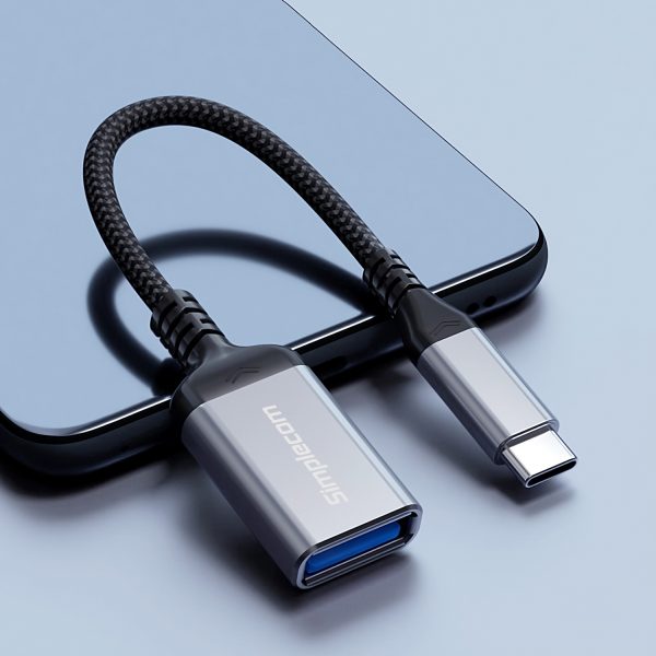 Simplecom CA131 USB-C Male to USB-A Female USB 3.0 OTG Adapter Cable - Image 2