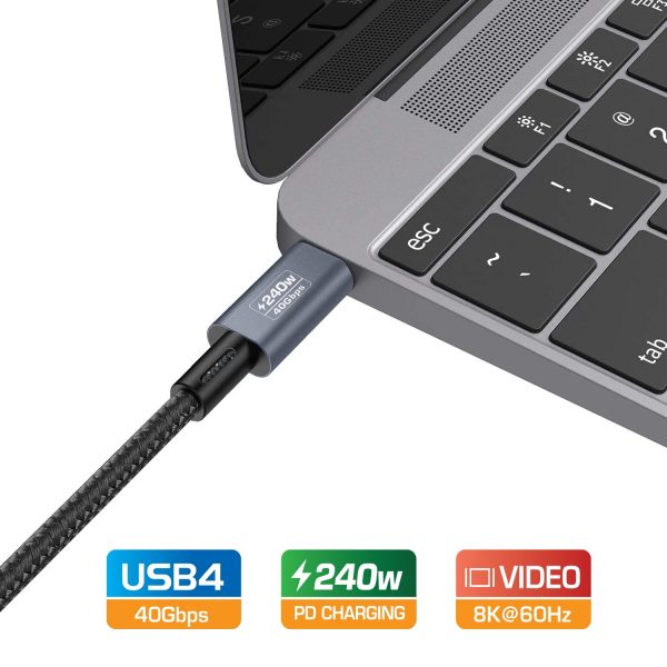 Simplecom CA612 USB-C to USB-C Cable USB4 40Gbps 5A 240W PD3.1 8K@60Hz 1.2M - Image 3