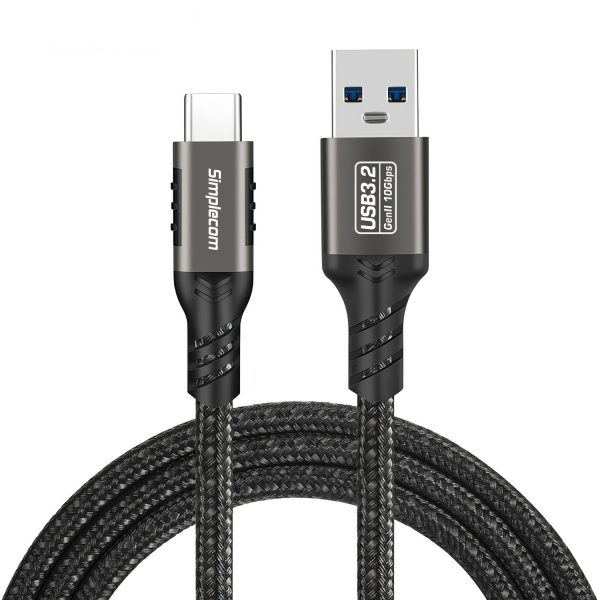 Simplecom CAU520 USB-A to USB-C Data and Charging Cable USB 3.2 Gen2 10Gbps 2M - Image 3