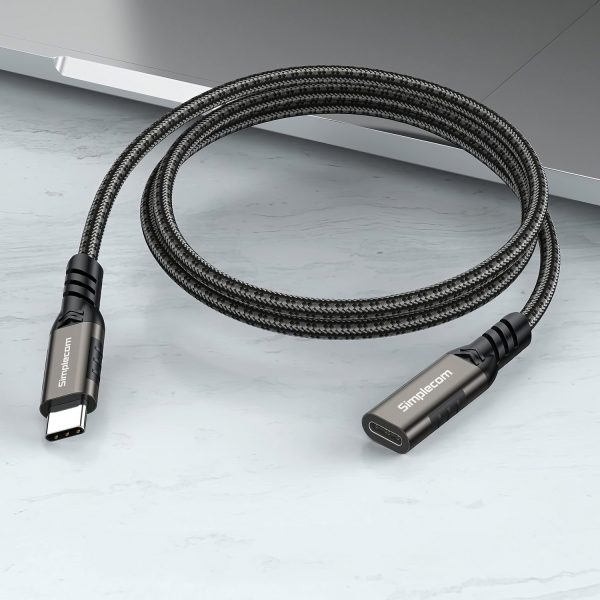 Simplecom CAU610 USB-C Male to Female Extension Cable USB 3.2 Gen2 PD 100W 20Gbps 1M - Image 4