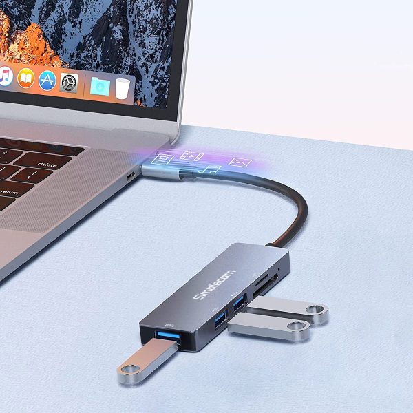 Simplecom CH255 USB-C 5-in-1 Multiport Adapter 3-Port USB-A Hub with SD MicroSD Card Reader - Image 4
