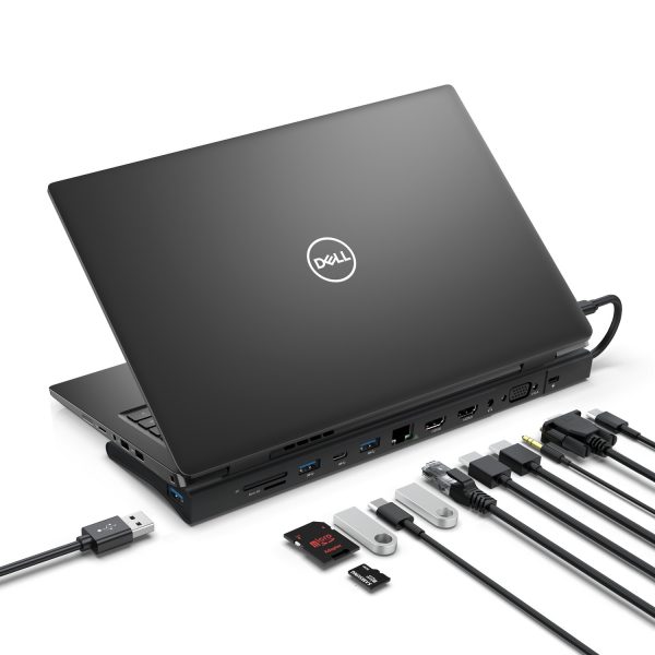 Simplecom CHN622 USB-C 12-in-1 Multiport Docking Station Laptop Stand Dual HDMI + VGA Triple Display Gigabit LAN - Image 3