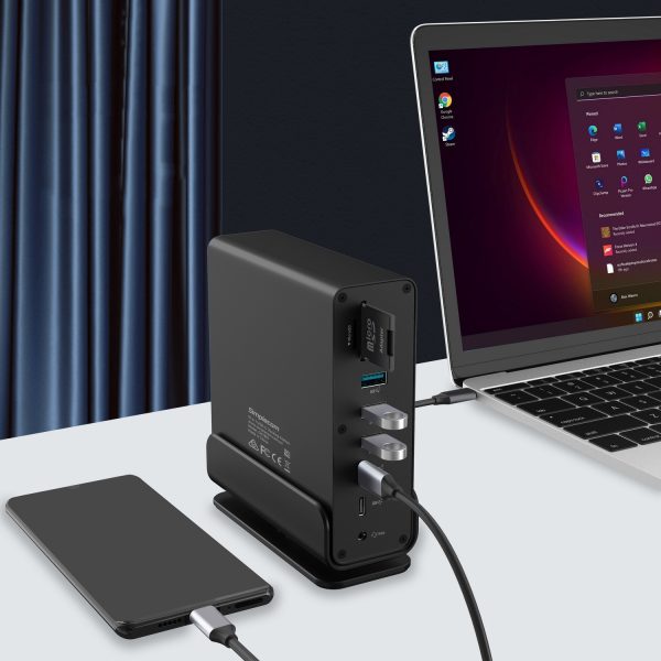 Simplecom CHT815 15-in-1 USB-C 4K Triple Display MST Docking Station with Dual HDMI DP - Image 5