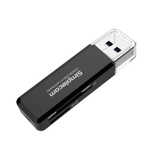 Simplecom CR301B 2 Slot SuperSpeed USB 3.0 Card Reader - Image 2
