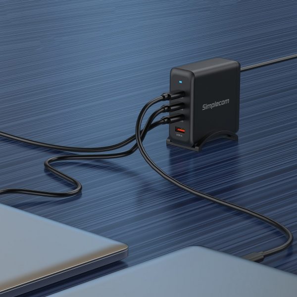 Simplecom CU400 4-Port PD 100W GaN Fast Charger 3xUSB-C + USB-A for Phone Tablet Laptop - Image 5