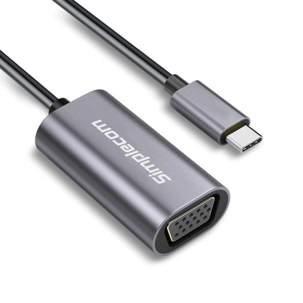 Simplecom DA104 USB-C to VGA Adapter Full HD 1080p - Image 2