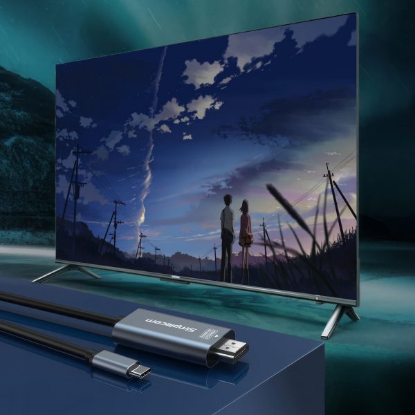 Simplecom DA322 USB-C Type-C to HDMI 2.0 Cable 2M HDCP 4K@60Hz - Image 4