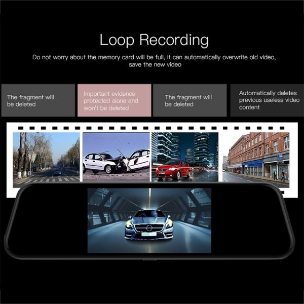 Anytek T600 Ultra HD Dual Cameras 5.5 inch IPS Touch Screen Car DVR Driving Recorder - Image 3