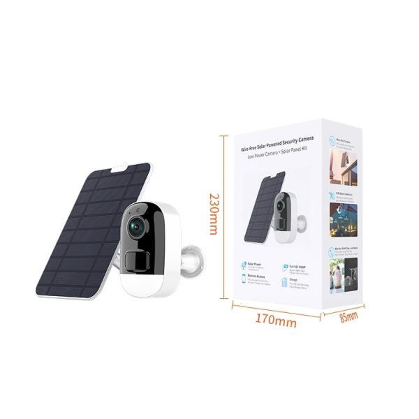 BDI F1 Full HD WiFi IP Camera with Solar Panel (include Solar Panel + 32G SD Cards) - Image 6