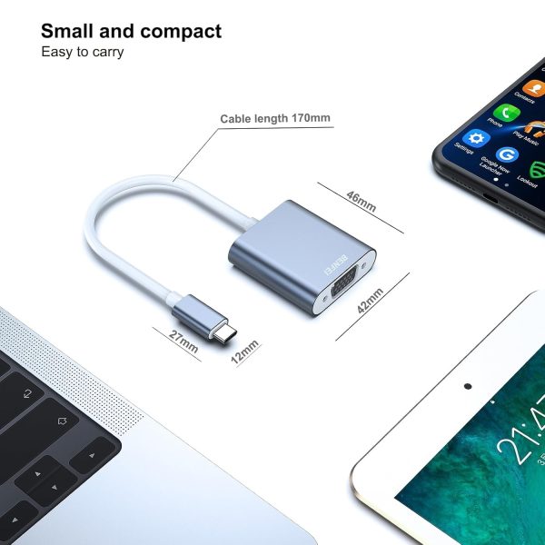 BENFEI USB C to VGA Adapter (Thunderbolt 3) - Image 4