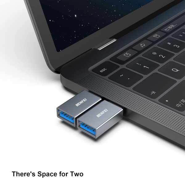 BENFEI USB C to USB 3.0 Adapter, USB C to A Male to Female Adapte - Image 3