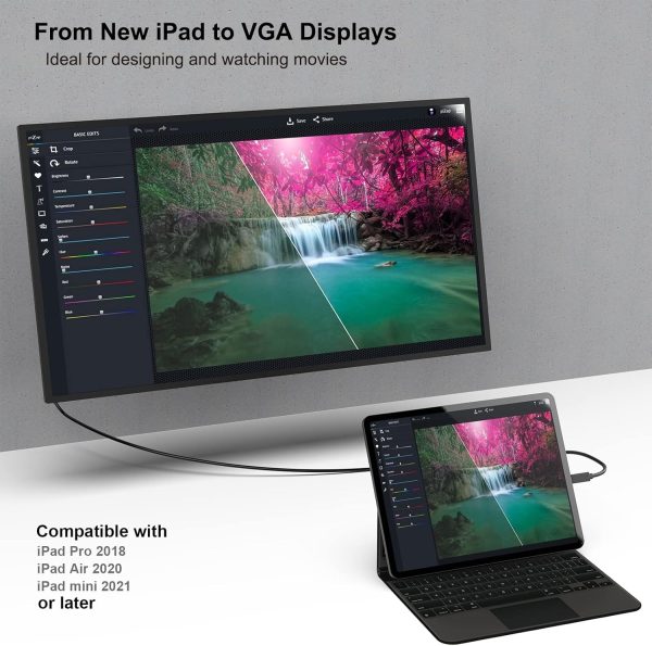 BENFEI USB C to VGA 1.8m (6 Feet) Cable - Image 7