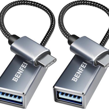 BENFEI 262GY-2P USB 3.0 USB-C to USB-A Adapter (2-pack)