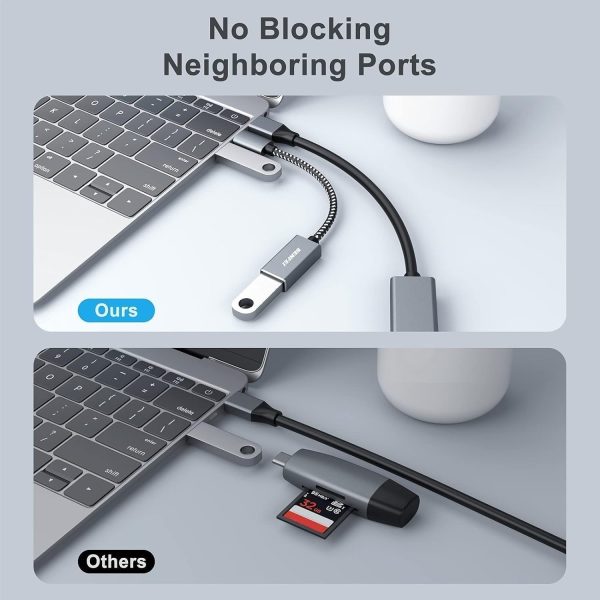 BENFEI 262GY-2P USB 3.0 USB-C to USB-A Adapter (2-pack) - Image 7