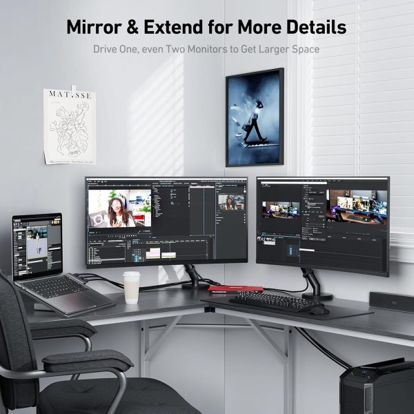 BENFEI 4K DisplayPort to HDMI 90cm Cable - Image 6