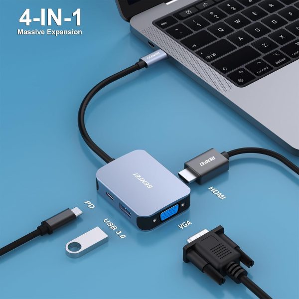 BENFEI USB C HUB 4-in-1 - Image 2