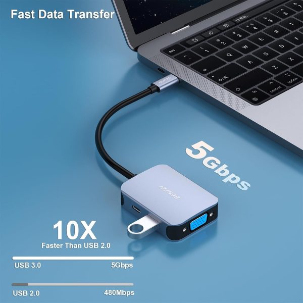 BENFEI USB C HUB 4-in-1 - Image 4