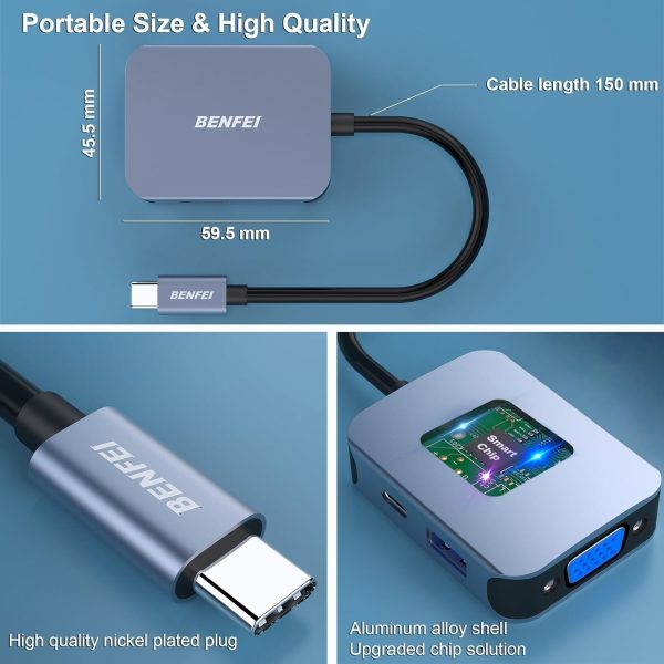 BENFEI USB C HUB 4-in-1 - Image 6