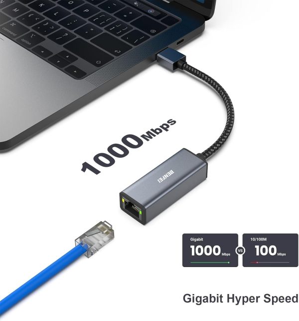 BENFEI USB 3.0 to Gigabit Ethernet Adapter - Image 2