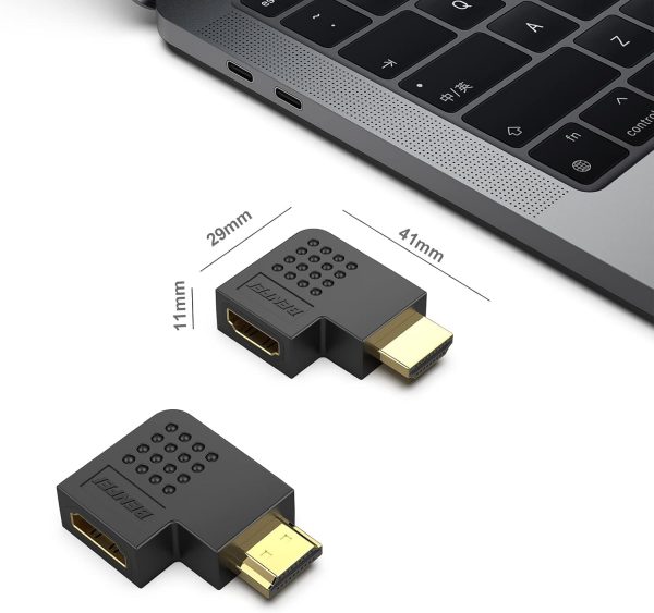BENFEI HDMI Male to Female Right Angle 90 Degree Adapter - Image 7