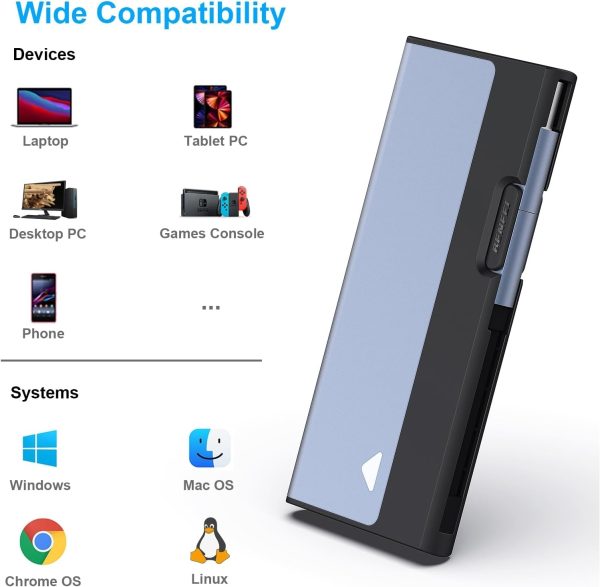 BENFEI 345GY M.2 NVME SATA SSD Enclosure, 10 Gbps USB Type-C/Type-A to NVME PCI-E SATA M-Key/(B+M) - Image 7
