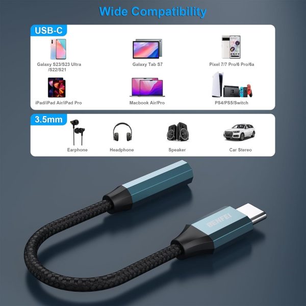 BENFEI USB-C to 3.5mm Audio Jack Adapter - Image 6