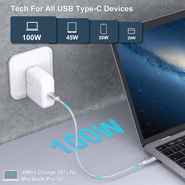 BENFEI 100W USB C to C Fast Charging Cable 1M - Image 3