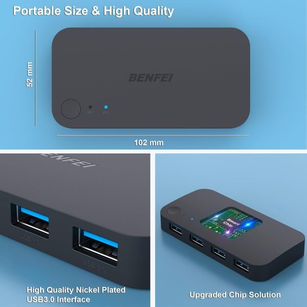 BENFEI 4-port USB 3.0 Switch - Image 7