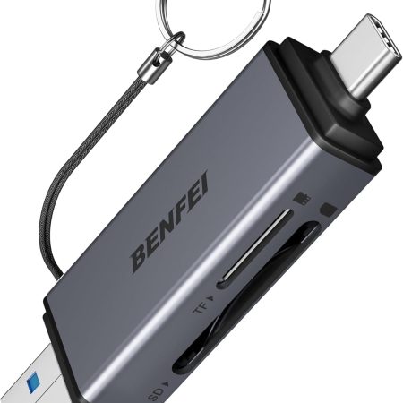 BENFEI SD Card Reader, USB C to SD Micro SD Card Memory Card  Adapter