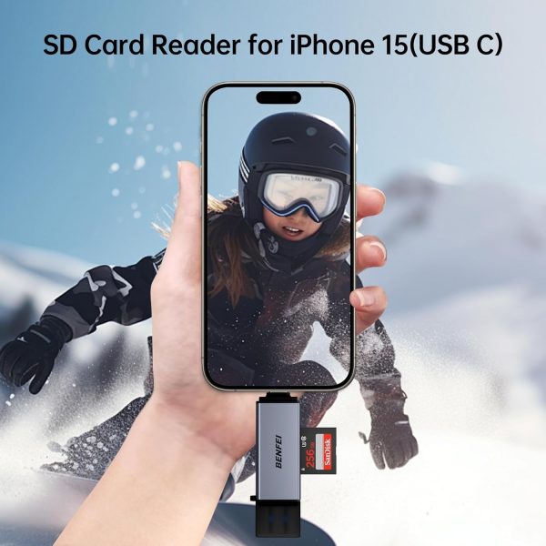 BENFEI SD Card Reader, USB C to SD Micro SD Card Memory Card  Adapter - Image 7